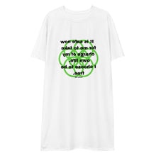 Load image into Gallery viewer, Asthma healing message t-shirt dress
