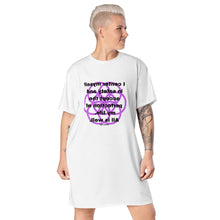 Load image into Gallery viewer, Balance, Loss of healing message t-shirt dress
