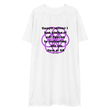 Load image into Gallery viewer, Balance, Loss of healing message t-shirt dress
