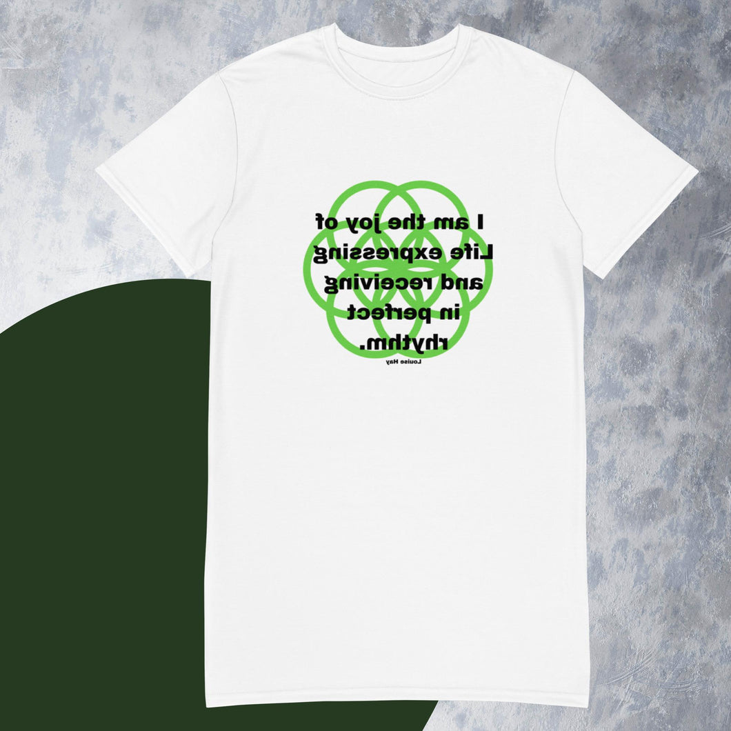 Bleeding healing message t-shirt dress