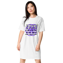 Load image into Gallery viewer, Brain tumor healing message t-shirt dress
