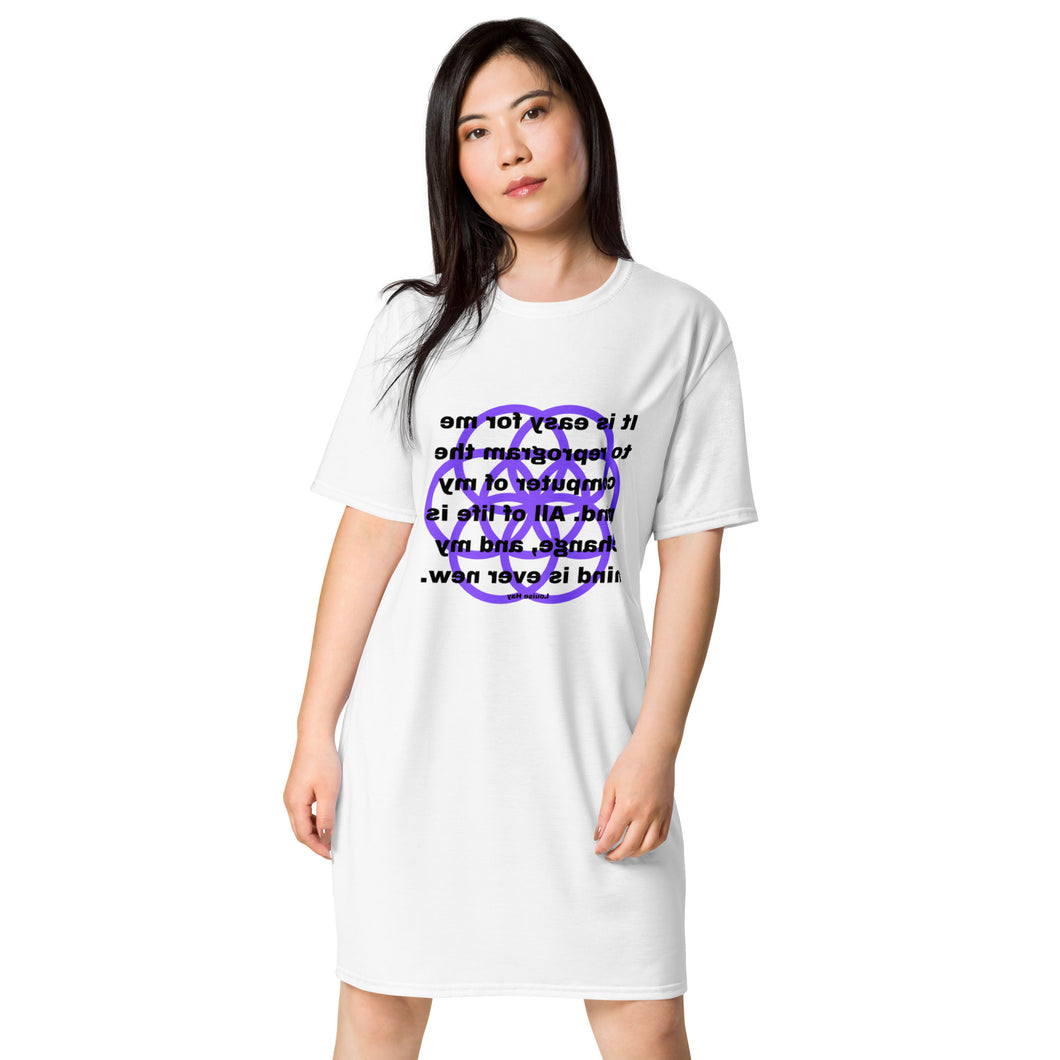 Brain tumor healing message t-shirt dress