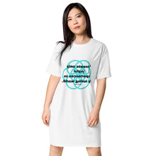 Load image into Gallery viewer, Canker Sores healing message t-shirt dress
