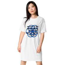 Load image into Gallery viewer, Cataracts healing message t-shirt dress
