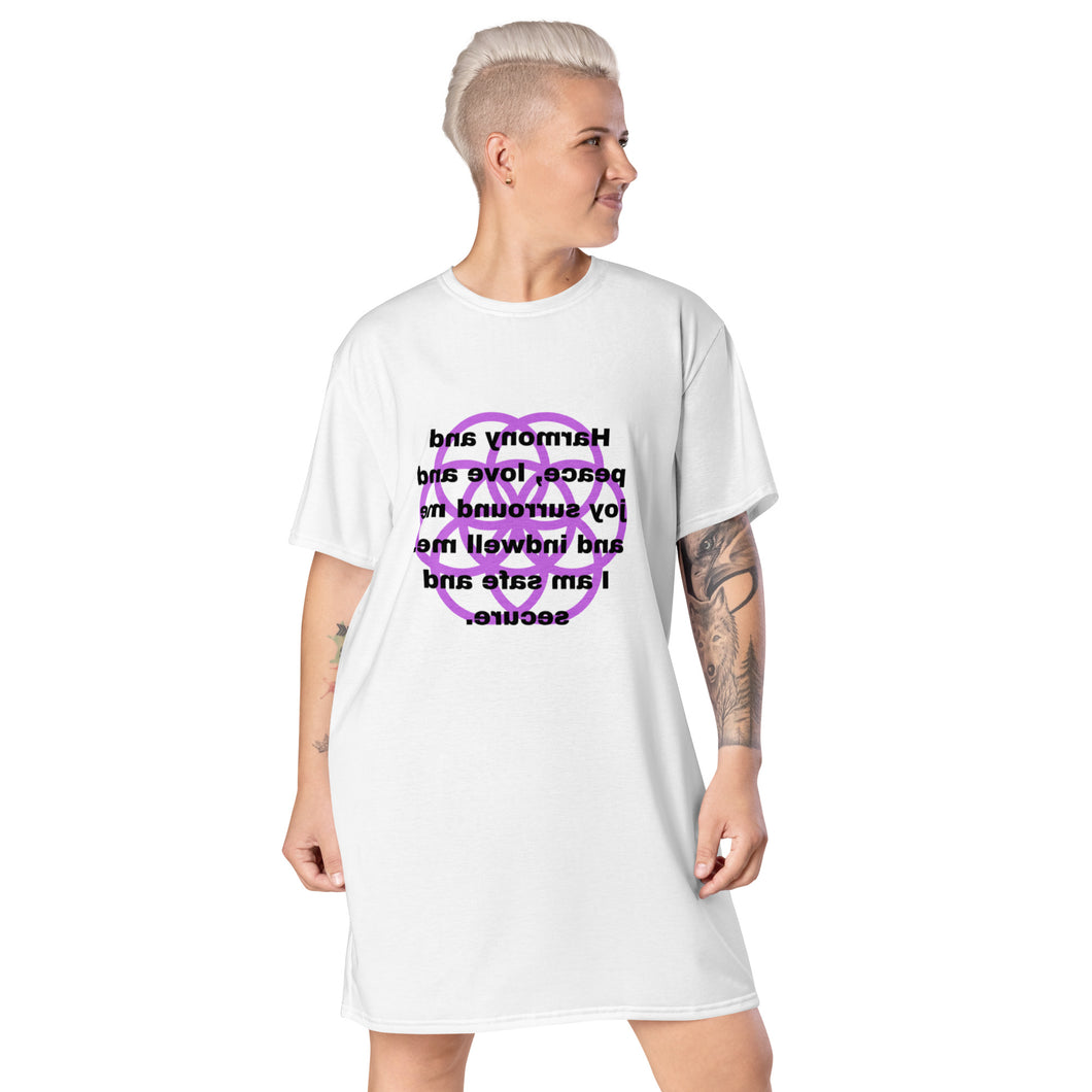 Eczema healing message t-shirt dress