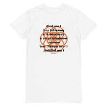 Load image into Gallery viewer, Endometriosis healing message t-shirt dress
