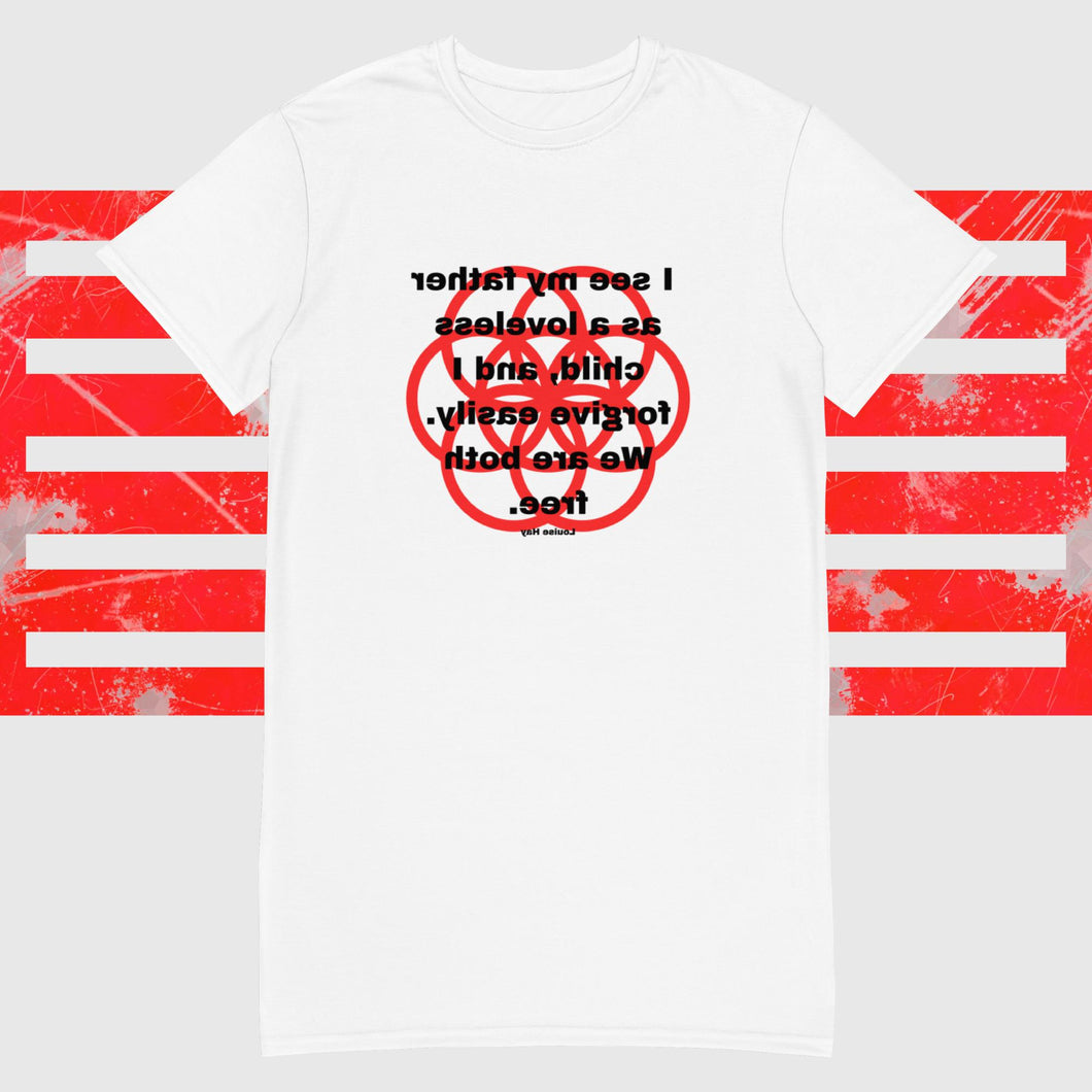 Fat Thighs healing message t-shirt dress
