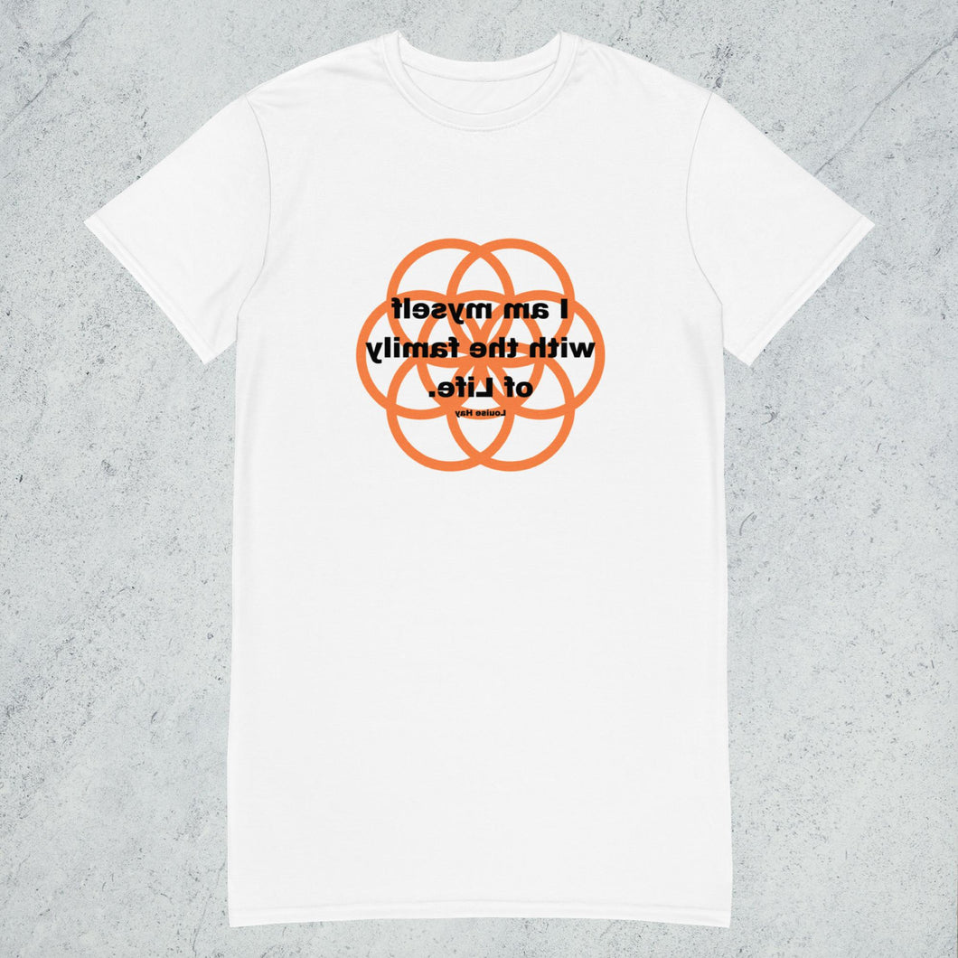 Finger Little healing message t-shirt dress