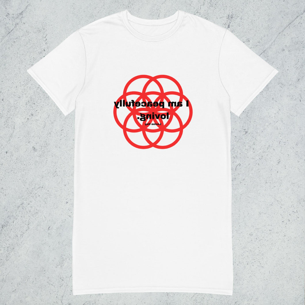 Finger Ring healing message t-shirt dress