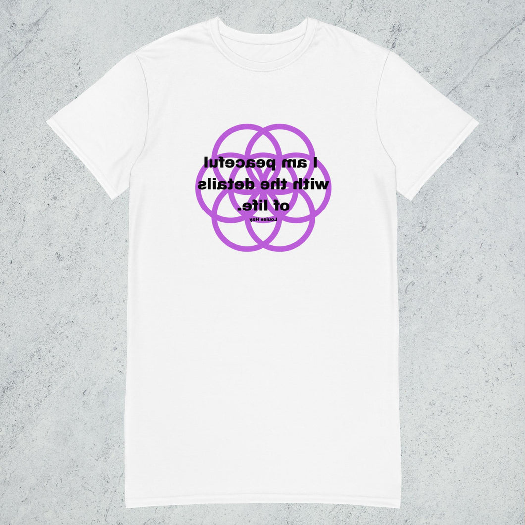 Fingers healing message t-shirt dress