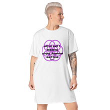 Load image into Gallery viewer, Fungus healing message t-shirt dress
