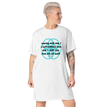 Load image into Gallery viewer, Goiter (Thyroid) healing message T-shirt dress
