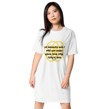 Load image into Gallery viewer, Hypoglycemia healing message t-shirt dress
