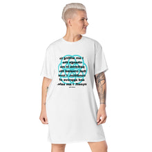 Load image into Gallery viewer, Jaw Problems (Temporomandibular Joint, TMJ Syndrome) healing message T-shirt dress
