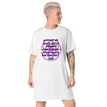 Load image into Gallery viewer, Multiple Sclerosis healing message T-shirt dress
