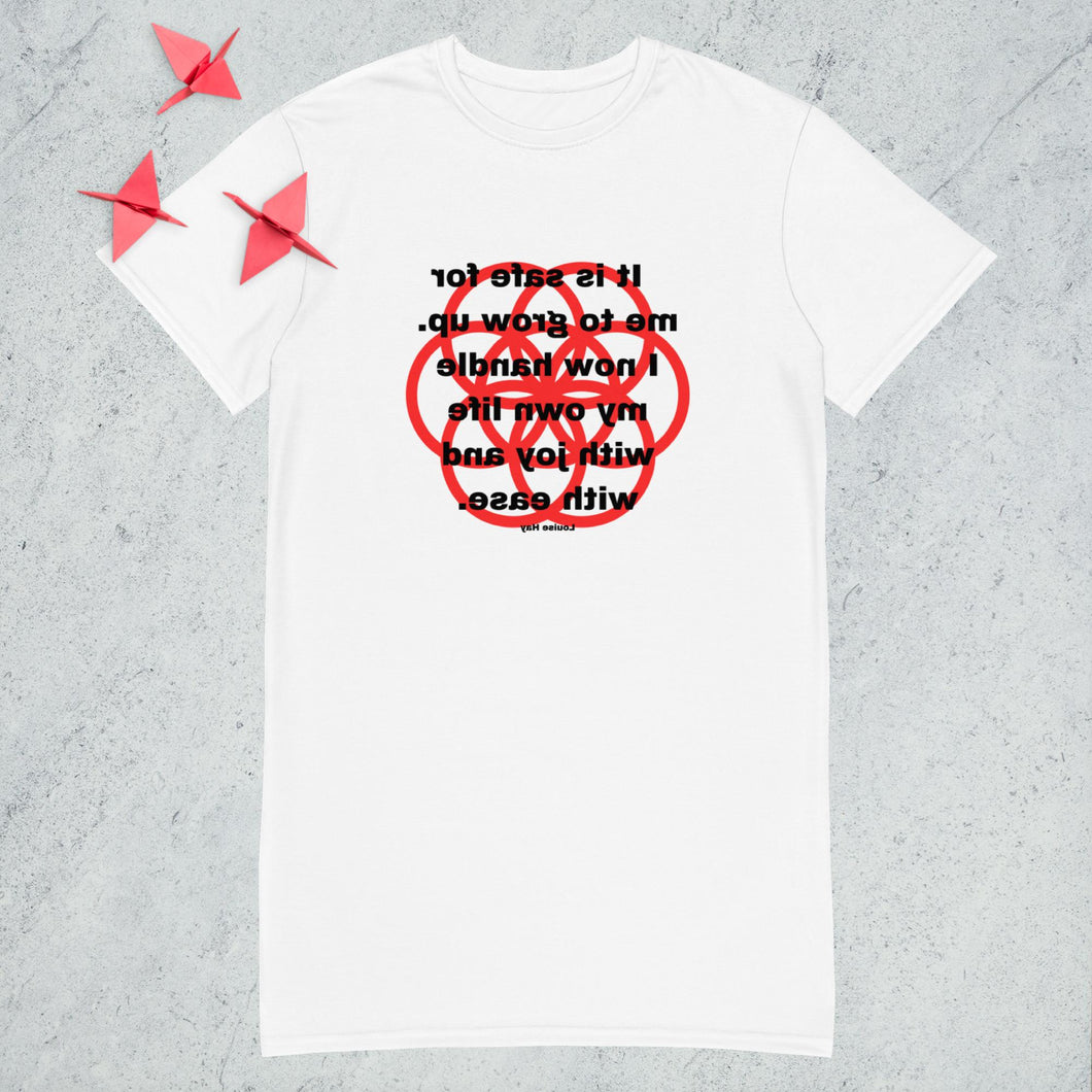 Nail Biting healing message T-shirt dress