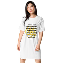 Load image into Gallery viewer, Nervousness healing message T-shirt dress
