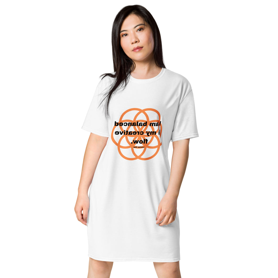Ovaries healing message T-shirt dress
