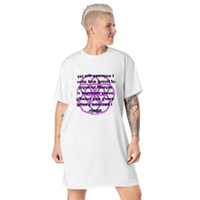 Load image into Gallery viewer, Sagging Lines healing message T-shirt dress
