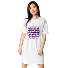Load image into Gallery viewer, Scabies healing message T-shirt dress
