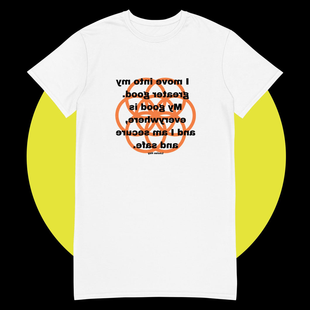 Sciatica healing message T-shirt dress