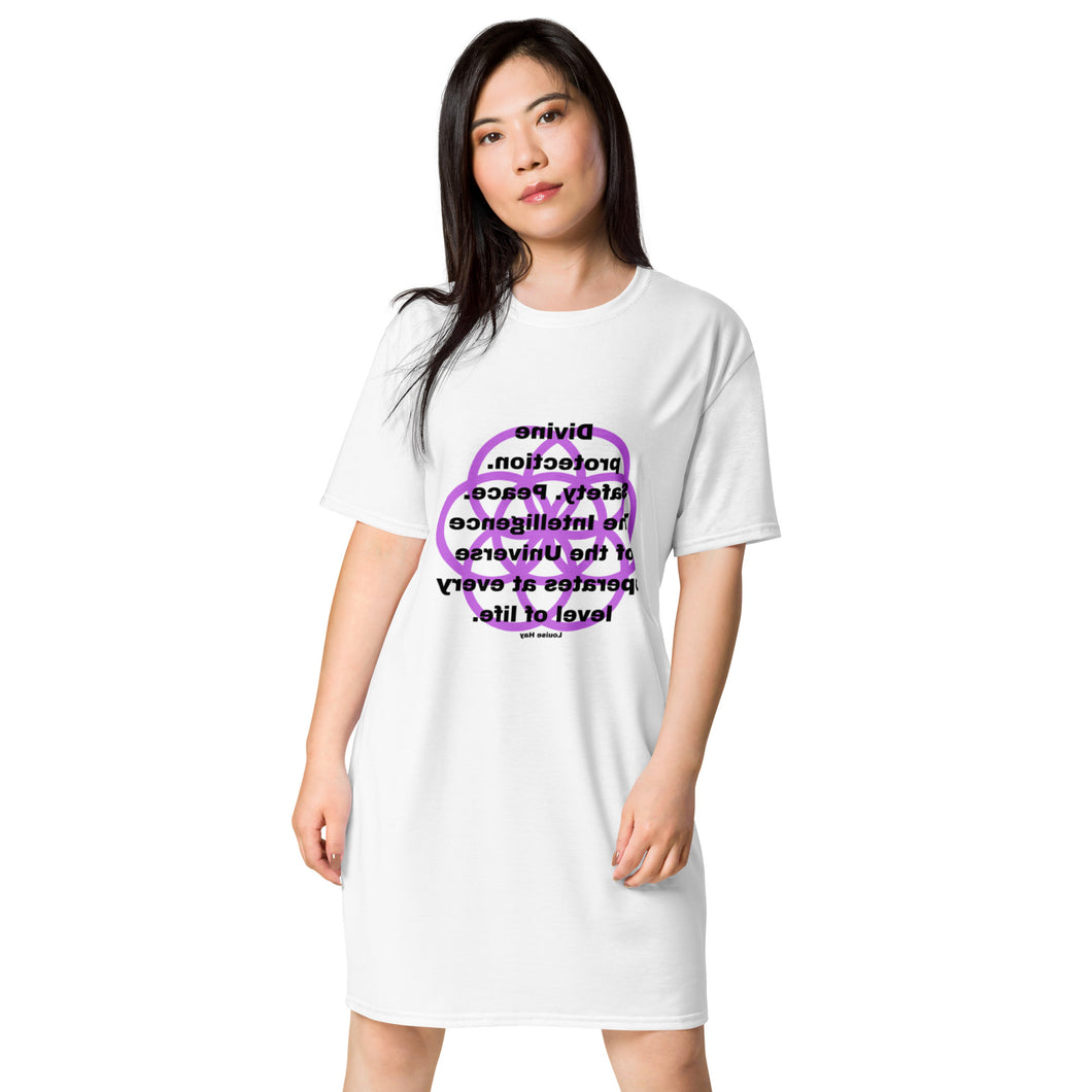 Senility healing message T-shirt dress