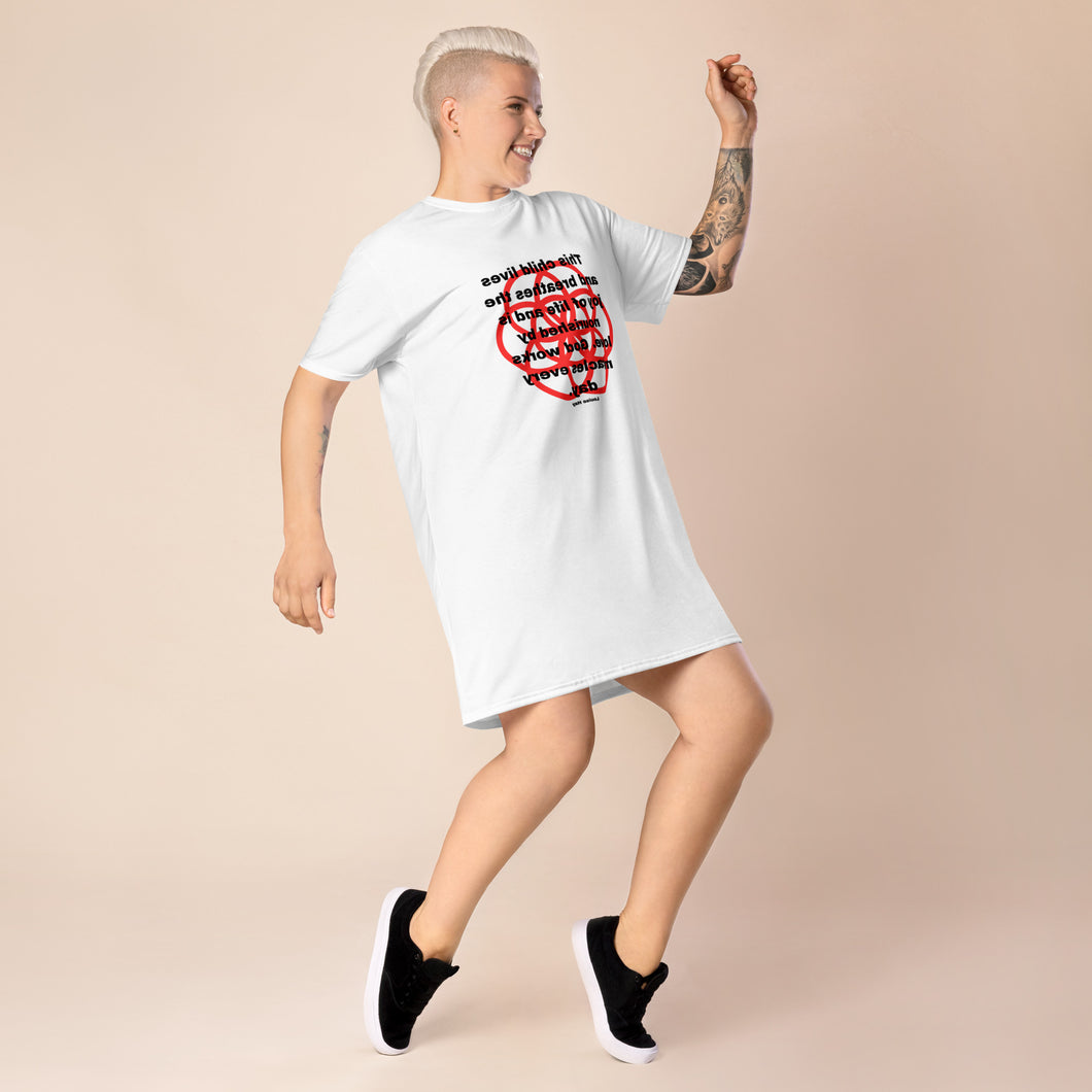 Sickle Cell Anemia healing message T-shirt dress