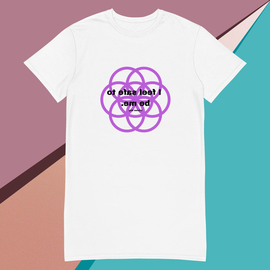 Skin healing message T-shirt dress