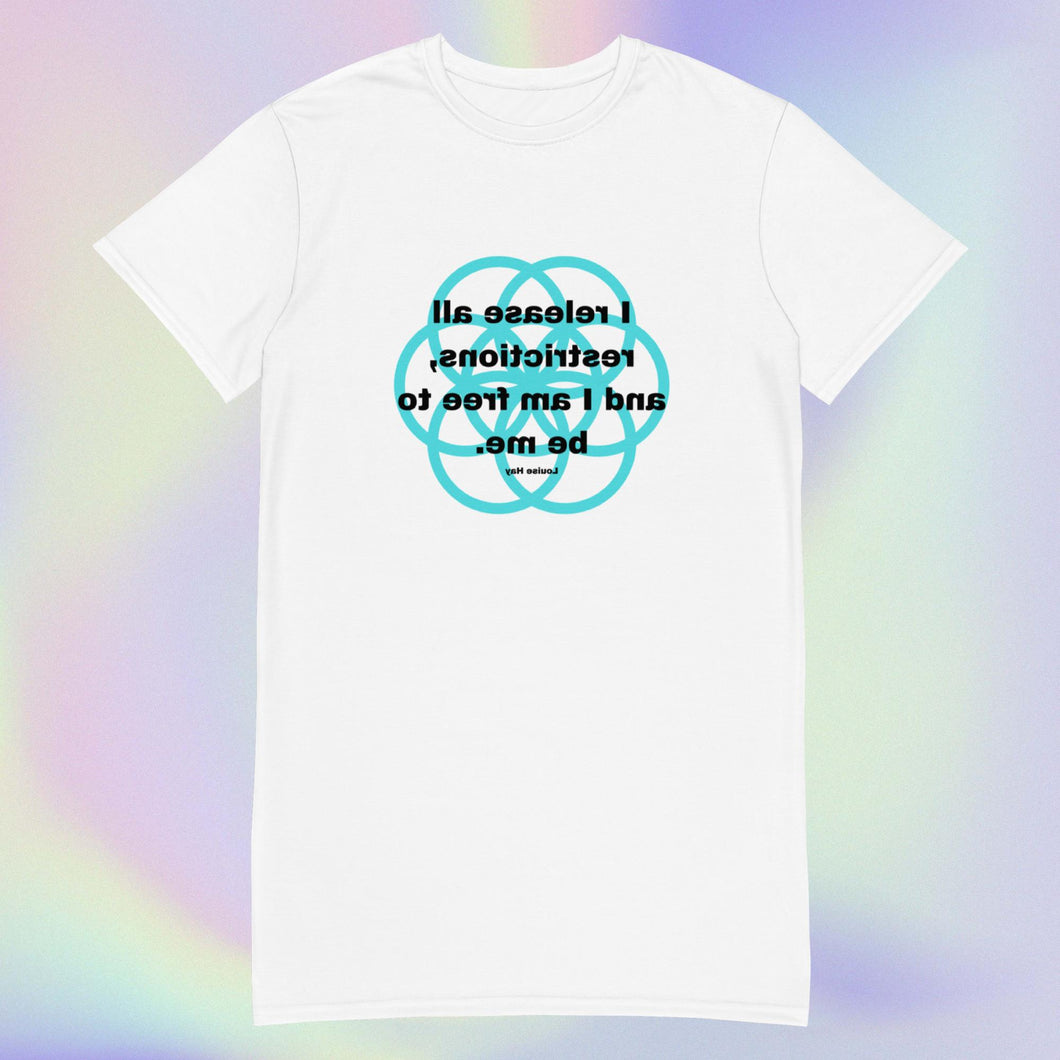 Sore Throat healing message T-shirt dress