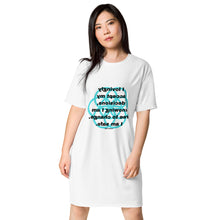 Load image into Gallery viewer, Thrush healing message T-shirt dress
