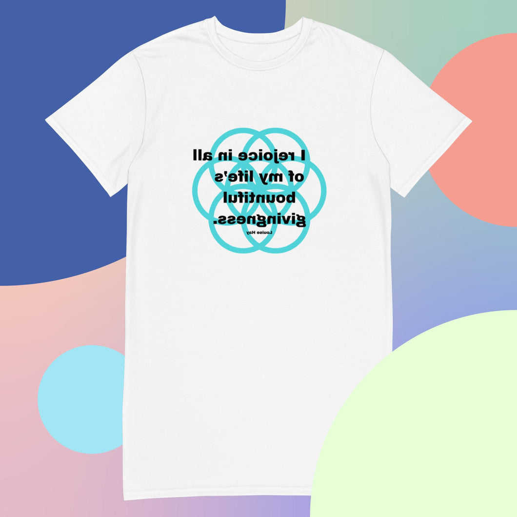 Tongue healing message T-shirt dress