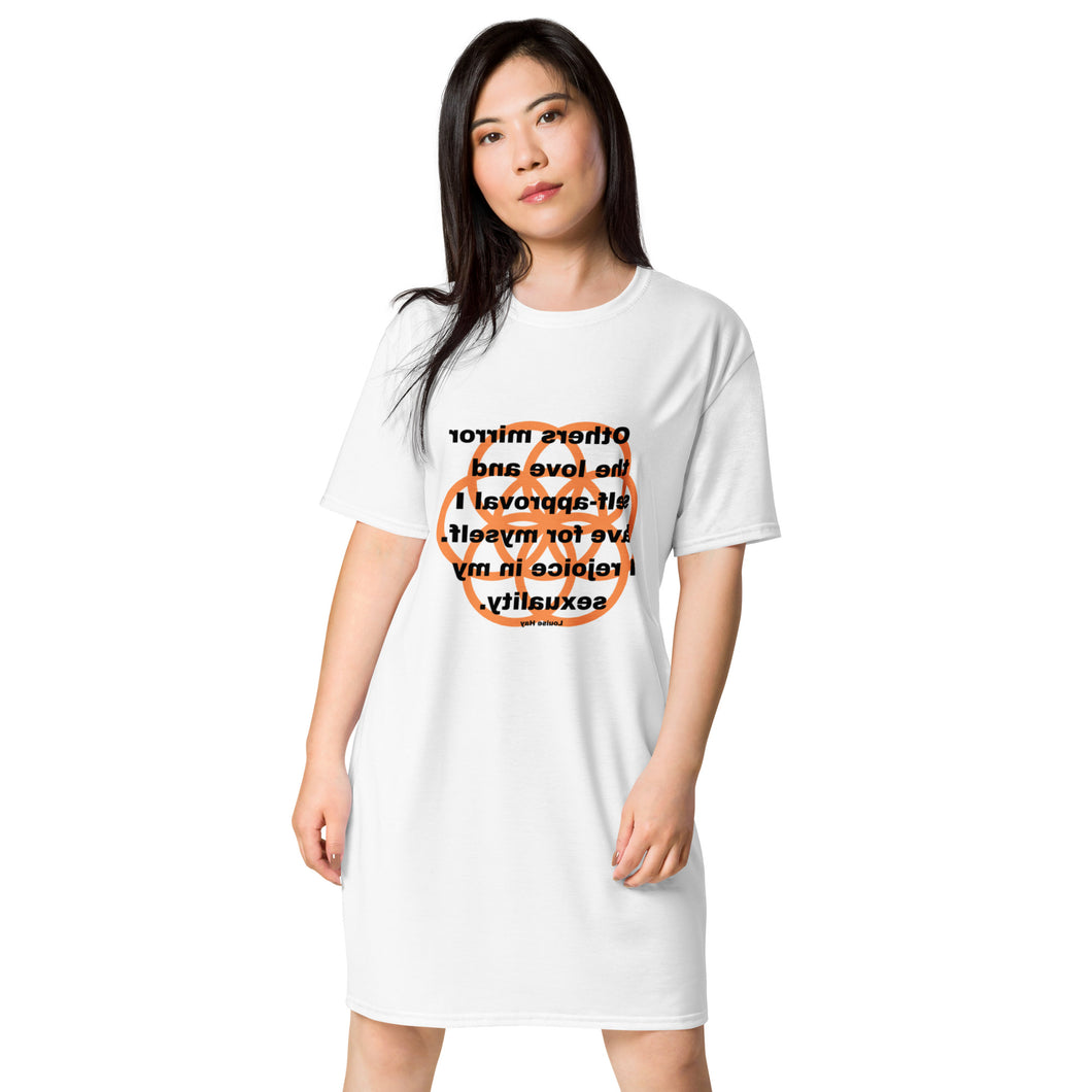 Vaginitis, Female Problems, Leukorrhea healing message T-shirt dress
