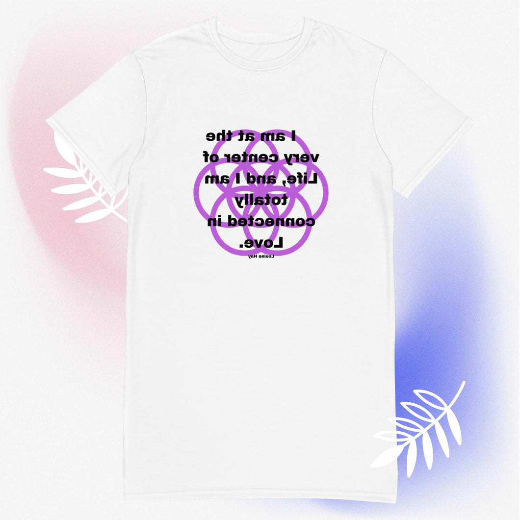 Vitiligo healing message T-shirt dress