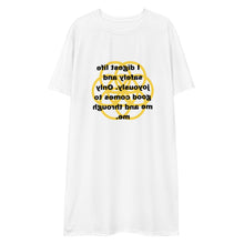Load image into Gallery viewer, Vomiting healing message T-shirt dress

