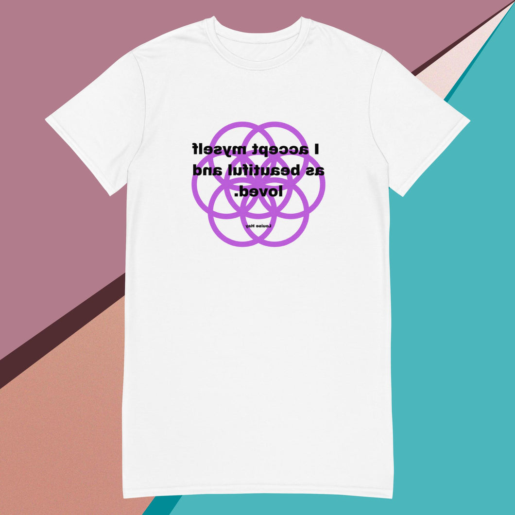 Whiteheads healing message T-shirt dress