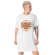 Load image into Gallery viewer, Yeast Infection healing message T-shirt dress
