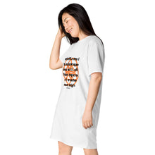 Load image into Gallery viewer, Acne healing message T-shirt dress
