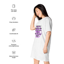 Load image into Gallery viewer, Gray hair healing message t-shirt dress
