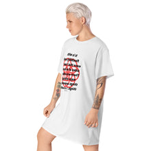 Load image into Gallery viewer, Neck problems healing message t-shirt dress
