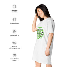 Load image into Gallery viewer, Asphyxiating Attacks healing message t-shirt dress
