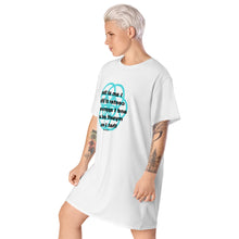 Load image into Gallery viewer, Hyperthyroidism healing message t-shirt dress
