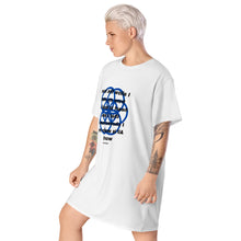 Load image into Gallery viewer, Keratitis (Eye Problems) healing message T-shirt dress
