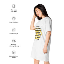 Load image into Gallery viewer, Nervousness healing message T-shirt dress
