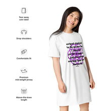 Load image into Gallery viewer, Cancer healing message T-shirt dress
