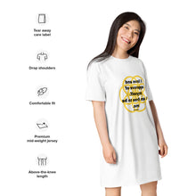 Load image into Gallery viewer, Hernia healing message t-shirt dress
