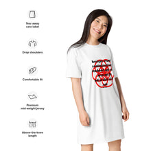 Load image into Gallery viewer, Leukemia healing message t-shirt dress
