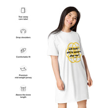 Load image into Gallery viewer, Abdominal Cramps healing message T-shirt dress

