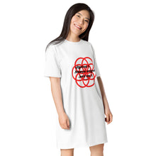 Load image into Gallery viewer, Anus  Itching healing message T-shirt dress
