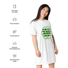 Load image into Gallery viewer, Asphyxiating Attacks healing message t-shirt dress
