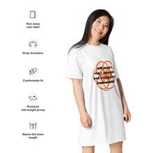 Load image into Gallery viewer, Back lower healing message t-shirt dress
